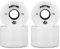 Folpus 4 Stück 70 Mm Longboard Ersatz Skateboard 78A Härte Räder Cruising Wheel ABEC Außenhülle, Weiß