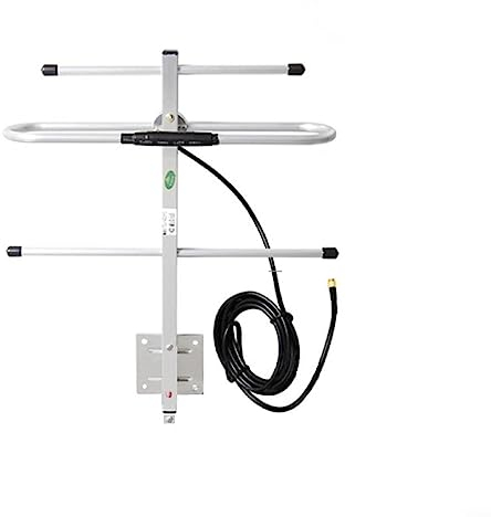 Oniissy 6dBi UHF 433MHz Outdoor Directional für Yagi Antenne SMA Stecker Stecker Kabel RG58 aussen Antenne für Signal Booster
