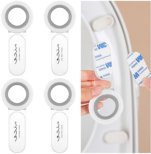 Cisixin 4 Pieces Toilet Seat Lift Handle, Lift Handle, Toilet Seat, Lifting Device Accessories for Bathroom Home and Travel, Avoid Touch, White