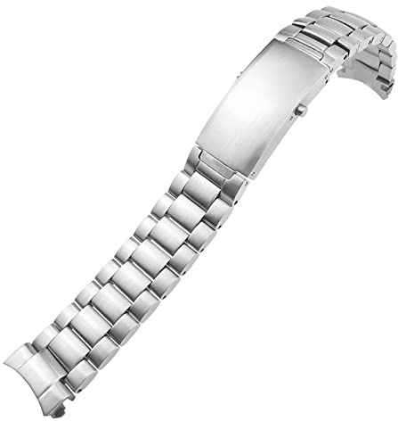 MGTCAR 316L Edelstahl-Armband passend für Omega Speedmaster 007 Seamaster 300 AT150 Planet Ocean Speedmaster Uhrenarmband, solide Armbänder, 18 mm, 20 mm, 22 mm, 18 mm, Achat