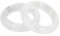 Steinringe – Naturstein-Kreisring, rosa Quarz-Bergkristall-Ringe für die Herstellung von DIY-Anhänger-Halsketten-Schmuck, Mann und Frau, weißer Kristall, Bohrungsgröße 17 mm