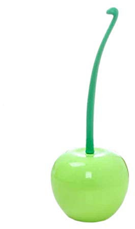 LearnLyrics Cherry Toilettenbürste - Kreative Toilettenbürste, Langer Griff Bürste | Schüsselreiniger Kirsche Toilettenbürste, Kirsche Themed WC Kirschhalter Schüssel Bürste für Badezimmer, Haushalt