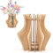 HIGH GODO Bouquet Vase für Blumenstrauß 10280 10313，Holzvase für Rosen Sonnenblumen Tulpen Kirschblüten Blumen, Geschenk Deko für Frauen Erwachsene