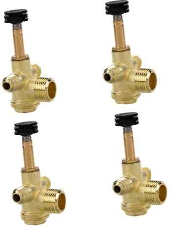HOMSFOU 4stücke Druckluftkompressor Rückschlagventil Gewindeverbindung Sicherheitssteuerung Wege Design Für Präzise Wartung Ersatzteil Für Luftkompressor Zubehör
