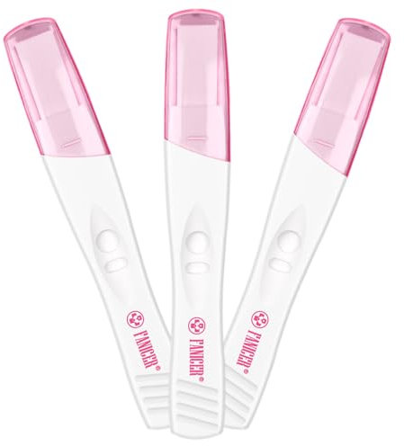 3 Stück Rosa Schwangerschaftstest Frühe Erkennung,HCG Test,Schnellerkennung Frühschwangerschaftstest, Pregnancy Test,3-5 Minuten Schnellerkennung,Hause testen,Zuverlässigen Ergebnissen
