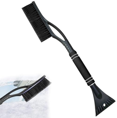 IUKUNNE Auto Abnehmbarer Eiskratzer, 2 in1 Auto Reinigungsbürste Eiskratzer Schneebesen Abnehmbare, Auto Eiskratzer Schneebürste, Eiskratzer Auto mit Besen, zur Schneeräumung für Autos Autozubehör