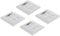 pistro Lot de 4 prises murales RJ11/RJ45 double bande 4 ports | Plaque murale Ethernet en plastique ABS avec Keystone | Panneau double orifice de type 86