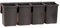 raaco Cup set 2 Rangement mural de Vis avec 4 Bacs, Rail Mural avec Conteneur en Plastique 10,7 x 40,7 x 15 cm. Poids 0,43 kg, Capacité de Charge 12 kg. Idéal pour Organiser et Ranger Petites Outils.