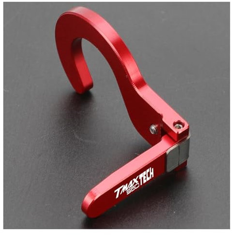 Hupenverlängerungsschalter FÜR TMAX560 TECH MAX ABS T-MAX 560 2020-2024 2023 2022 Motorrad Schalter Taste Abdeckung Horn Taste Shell Verlängerung Halterung(Red with logo)