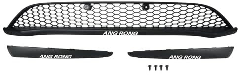 ANGRONG Front Bumper Lower Centre Grille Honeycomb Mesh Grill Compatible with Ford Focus MK3 15-18