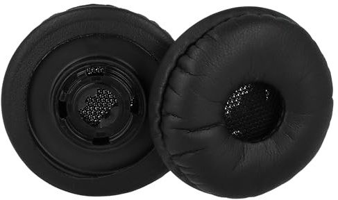 vhbw 2X Ohrpolster kompatibel mit Plantronics Savi W740 | W440M, W440 Kopfhörer Headset, Schaumstoff / Kunststoff Schwarz