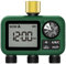 XinFuture Timer Sprinkler con 3 uscite in ottone, timer programmabile per tubo da giardino con ritardo di pioggia, sistema di irrigazione manuale e automatico, per 3 zone di irrigazione separate
