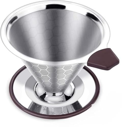 Reusable Stainless Steel Pour Over Coffee Filter – Paperless Coffee Dripper