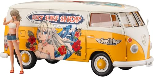 Hasegawa 652458-1/24 Volkswagen Type 2 mit Figur - Maßstab 1:24