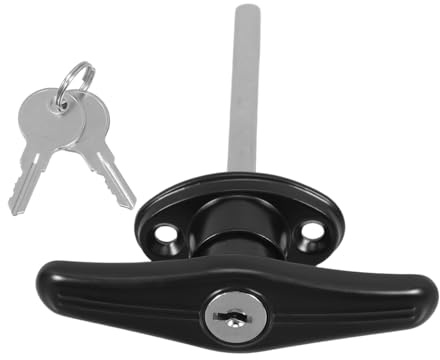 Gadpiparty Serratura Maniglia Porta Garage T-handle con Rivestimento Anticorrosione Blocco Esterno Affidabile per Capannoni Rimorchi e Strutture Outdoor Facile da Installare e Resistente