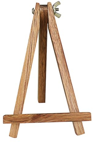 Happyyami Wooden Phone Stand and Desktop Tripod Easel – Folding Solid Holder with Adjustable Angle for Home Office and Coffee Table