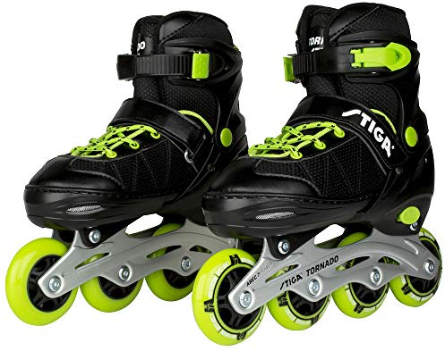 STIGA Unisex Jugend STR Tornado Inline Skate, Black, 34-37