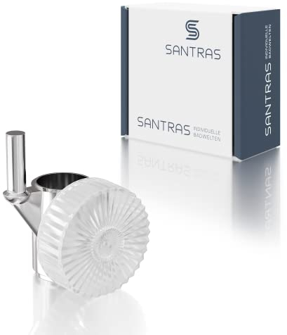 Santras Zapfen-Schieber Halter für Wandstange Ø18 mm verchromt