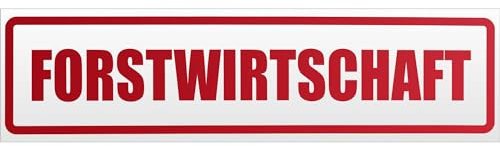 Kiwistar Forstwirtschaft Magnetschild Schild magnetisch - 60cm Rot - reflektierend - Magnetfolie für Auto PKW Kfz