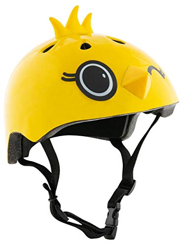 HUDORA Kinder Fahrrad-Helm Kiki, Gr. 51-53, gelb