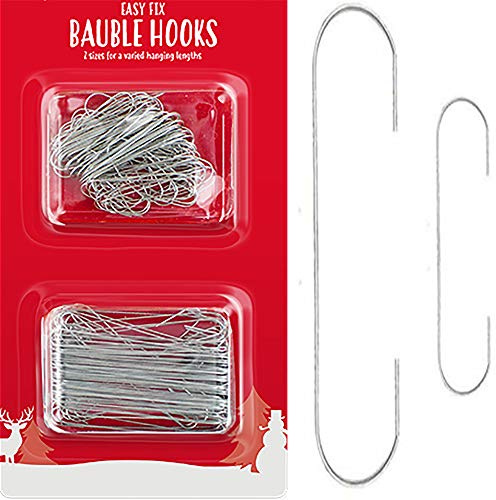 Buystarget 200 Bauble Hooks Christmas Tree Decoration Ornament Hangers Wires Hanging UK