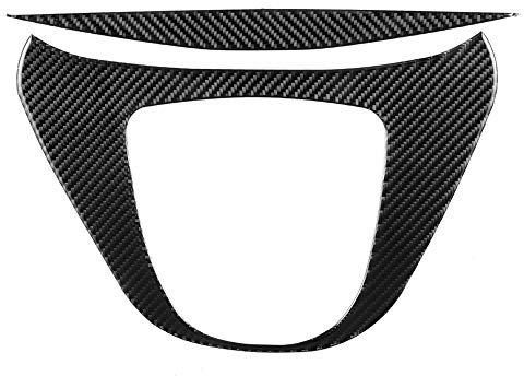 Aramox Multimedia-Verkleidung, Multimedia Panel Abdeckung Dekor, 2 Stück/Set Soft Real Mittelkonsole Multimedia- Schalttafelverkleidung, Kohlefaser Passend für V-Klasse 2015-2020