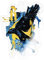 Spreadshirt Harry Potter Haus Ravenclaw Rabe Sticker, max. 10x10 cm, 10 x 10 cm, Transparent glänzend