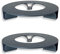terraced® Lot de 2 soucoupes pour pot de fleurs - Couleur : anthracite - Rond - Diamètre : 27 cm - Soucoupe pour pot de fleurs - Matériau recyclé - Fabriqué en Allemagne