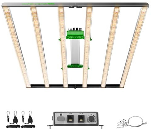 MARS HYDRO FC-E8000 LED Grow Lampe Dimmbar 800watt Pflanzenlampen LED Grow Light Faltbare Vollspektrum Wachsen Lichtleiste Kommerzielle Pflanze Wachsen Lampe für Growzelt 150x150cm
