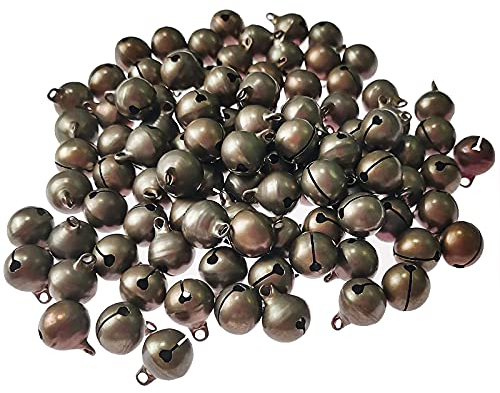 120 StüCk GlöCkchen Golden Schellen Schellen Glocken Aus Kupfer Glocken Zum Basteln Schellen Weihnachtsbaum AnhäNger Geeignet FüR Bastelarbeiten, Halsketten, Weihnachtsschmuck, Geschenkverpackungen