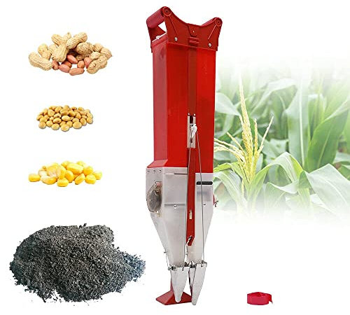 Jardinière Automatique, semoir de précision en métal de Jardin Tenu dans la Main, jardinière réglable manuellement, capacité de 1,1 kg de la boîte à graines