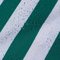 AQUA DENVER Wasserdichter Polyester Stoff Reißfest für Vordächer, Zelte, Outdoorbekleidung, Garten Meterware Farbpalette (Weiß-grüne Streifen)