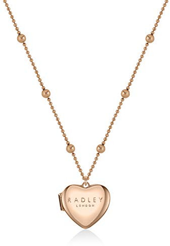 RADLEY Fall in Love Ladies 18ct Rose Gold Plated Heart shaped Locket Necklace RYJ2158S-CARD, One Size