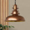 bamyum Hängelampe Vintage Kupferfarbe Ø30 cm, Nota Küchenlampe Hängend Vintage, Pendelleuchte Vintage Industrial, Hängelampe Esstisch Wohnzimmer, Retro Lampe Küchenlampe Hängend Pendelleuchte Esstisch