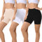 FALARY Radlerhose Damen Unterhose Atmungsaktiv Anti Scheuern Kurze Leggings Sommer Hose für Unter Kleid Schwarz Beige Weiß M 3er Pack