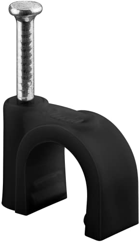 goobay 64682 Abrazadera de Cable, Negro, 9 Millimeter