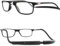INDESMED Gafas de Lectura Magnéticas Ligereza, Estilo Moderno y Filtro de Luz Azul - Ajuste Preciso Patentado para Hombres y Mujeres - Diseño Elegante y Cómodo (Negro, 1.5, Dioptrías)