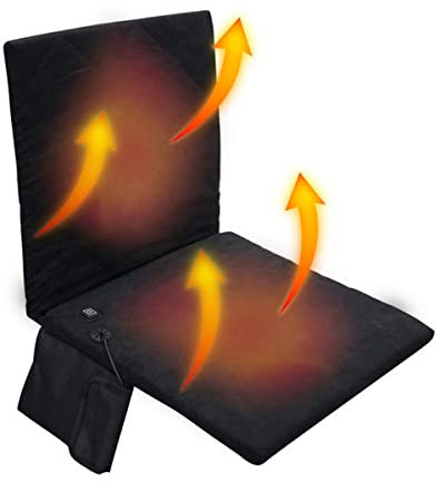 Echwave Beheizbare Stadionsitze, Tragbare Beheizte Stadionsitze für TribüNen mit RüCkenstüTze für Sportveranstaltungen, AusflüGe, Camping