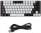 Ejoyous Mechanical 80% Wired Gaming Keyboard, 84 Keys, White & Black RGB, Type C, Backlit, for Laptop PC Gamers & Office