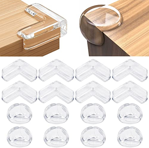 Protection Coin de Table Bébé, 16 PCS Transparent Protege Coin de Table Protection Bebe Protection Angle Meuble Bebe Protection Angle de Table Protection Meuble Bébé