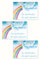 Friendly Fox Konfirmationskarten Set mit Umschlag, 3x Konfirmationskarte Regenbogen mit Umschlag, Klappkarte Konfirmation Junge Mädchen
