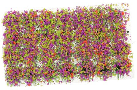 OUNONA Mikro Landschafts Blumencluster Aus Kunststoff Dekoratives Kleiner Haus Ornament Mit Zuschneidbarem Blütentraubenmodell Umweltfreundlich Und Tragbar Für Szenendekoration