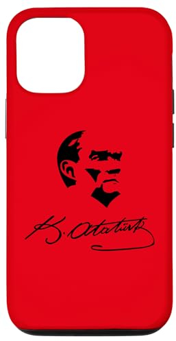 Atatürk Logo, Mustafa Kemal Atatürk Signature imza, Türkiye Hülle für iPhone 12/12 Pro