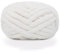 maikeduo Dicke Wolle, Diameter 2cm Chunky Wool, Grob Gestrickte Kuscheldecke, Roving Garn Zum Handstricken Häkeln, Grobstrick Weiches Wollgarn Haustier Bett Sofa (Weiß)