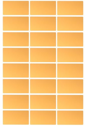 STOBOK 100 Stück DIY Farbnamen Blanko Kreditkarte DIY Graveur Visitenkarte DIY Namenskarte