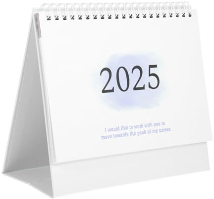BCOATH Tischkalender 2025 büro bürobedarf moderner Tischkalender Steh 2024–2025 Whiteboard- dekorativer beachten Papier Violett