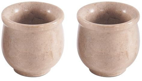 Radicaln Verona Lot de 2 verres à shot en marbre faits à la main pour boissons, vodka et tequila, cadeau pour bar et cuisine 5,1 cm