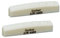 Guyker Acoustic Guitar Bone Nut - 6 String White Flat Bottom Pre-Slotted Bone Nuts Replacement Parts Accessories for Acoustic Folk Guitar 2 Piece, 44x6x9mm ATW-4469