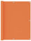 Hovothy Balkonbespannung Balkonsichtschutz Moderne Balkonverkleidung Sonnenschutz Sichtschutz für Schutz der Privatsphäre Balkon Dekoration Winddicht und UV-beständig Orange 120x600 cm