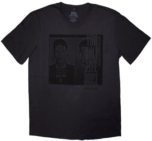 Rock Off officially licensed products Frank Sinatra Mugshot T Shirt XL Grey